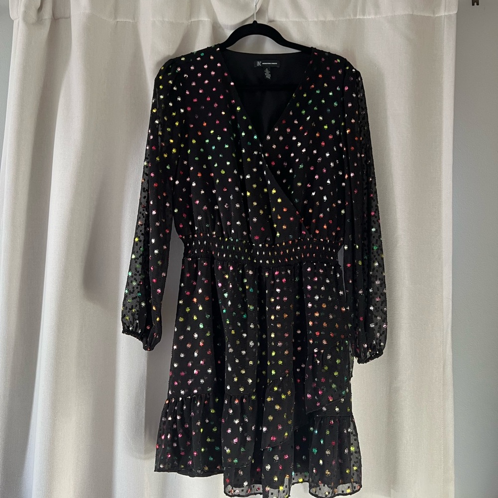 INC Holiday Sparkly Mini Dress.